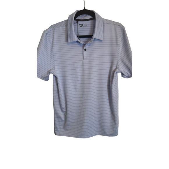 NWT VRST Mens Small Micro Pique Golf Polo Shirt Light Blue Breathable - Picture 2 of 11